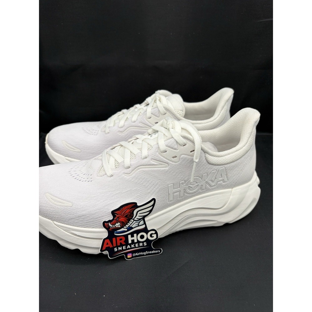 Hoka One One Arahi 8 Running Shoes Women's Size 8.5 B Triple White 1168691 / WWH